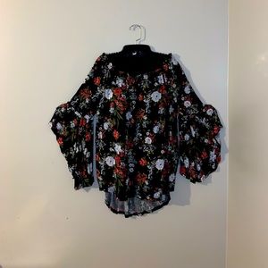 Time and Tru Large (12-14) Floral Top